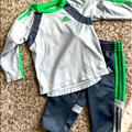 Adidas Matching Sets | Adidas Grey And Green Set | Color: Gray/Green | Size: 9-12mb