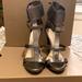 Jessica Simpson Shoes | Jessica Simpson Pewter Gladiator Heels | Color: Gray/Silver | Size: 8.5
