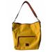 Dooney & Bourke Bags | Dooney & Bourke Nylon Wayfarer Hobo Shoulder Bag Yellow Brown Leather Accent Nwt | Color: Gold/Yellow | Size: Os