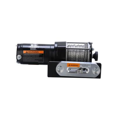 Bulldog Winch 3000lb ATV Winch w/ 40ft Synthetic Rope Aluminum Hawse Fairlead 15011