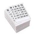 Cartes de jeu de bingo en papier 60 feuilles jeu de boisson intéressant pour fête de famille