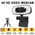 Mini webcam USB 4K pour ordinateur caméra Web 2K pour PC diffusion en direct Full HD 1080P