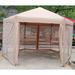 13 x 13 Ft Pop-Up Hexagonal Canopies Gazebos & Pergolas 6 Sided with Strong Steel Frame Storage Bag