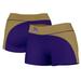 Women's Purple/Gold James Madison Dukes Curve Side Shorties