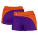 Women's Purple/Orange Northwestern State Demons Curve Side Shorties