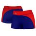 Women's Blue/Red American University Eagles Curve Side Shorties