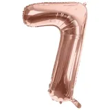 Folienballon 7, rosé, 86 cm