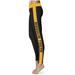 Women's Black/Gold Missouri Tigers Side Stripe Yoga Leggings