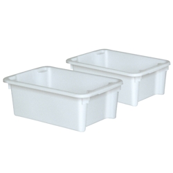BRB 2 Drehstapelbehälter, LxBxH 600x400x220 mm, 30 Liter, weiß Image