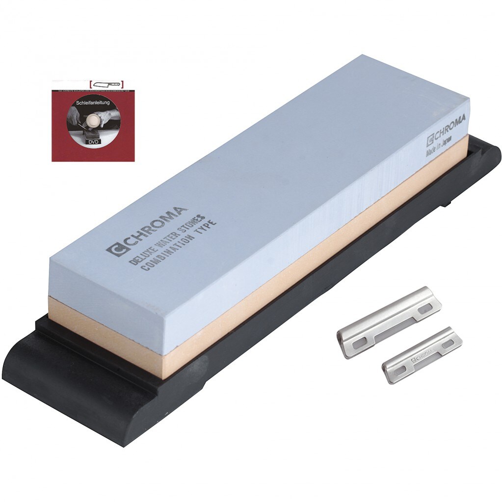 Chroma Schleifsteinset: 240/1000 Small + Schleifhilfe Image