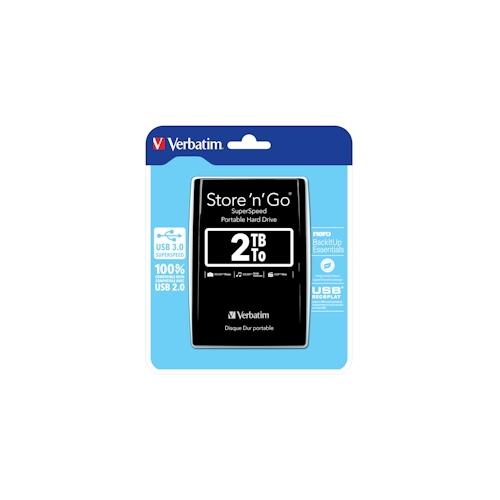 Verbatim Store 'n' Go Externe Festplatte 2048 GB Schwarz
