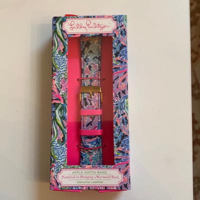Lilly Pulitzer Accessories | Lilly Pulitzer Apple Watch Band Bringing A Mermaid Back | Color: Blue/Purple | Size: Fits 38, 40 Mm Apple Watches