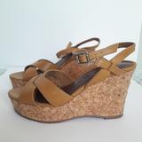American Eagle Outfitters Shoes | American Eagle Outfitters Brown Wedge Sandals | Color: Brown | Size: 7