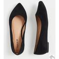 Torrid Shoes | Black Faux Suede Point Toe Flats (Ww) | Color: Black | Size: 8