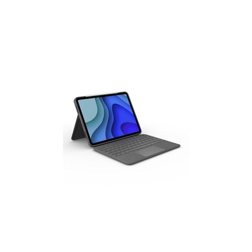 Logitech Folio Touch QWERTZ Deutsch Smart Connector Grau