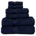 Egyptian Cotton Bath Towel Set Six Piece Set, Six Piece Set, Navy