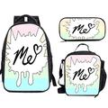 Moriah Elizabeth Backpack Unisex 3pcs Backpack Boys Girls Teen Schoolbag Classic Fashion Backpack