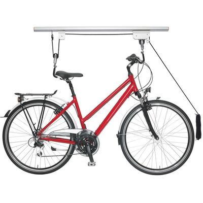 Relaxdays - Fahrradlift, bis 20 kg, Deckenlift mit Seilzug, für Garage & Keller, Fahrrad Image