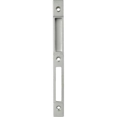 Schließblech GU-Secury z. Einfräsen, Stulp 20 mm, Falz 4 mm, verzinkt silber Image