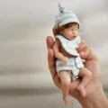 Mini poupée réaliste en Silicone pour nouveau-né 6 pouces jouet Anti-Stress pour enfants