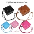 Étui de protection en cuir PU pour appareil photo Fujifilm sac avec sangle initiée Instax Square