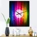 Designart 'Glowing Background' Oversized Modern Wall CLock