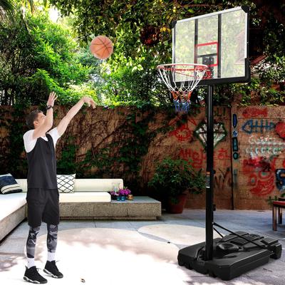 Height adjustable 6.6-10 feet basketball stand