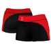 Women's Black/Red South Dakota Coyotes Plus Size Curve Side Shorts