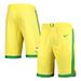 Men's Nike Yellow Oregon Ducks Replica Performance Basketball Shorts