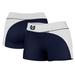 Women's Navy/White Utah State Aggies Curve Side Shorties