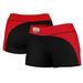 Women's Black/Scarlet Southern Utah Thunderbirds Curve Side Shorties