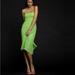 J. Crew Dresses | J.Crew Green Silk Strapless Empire Waist Dress | Color: Green | Size: 4