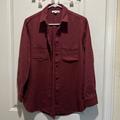 Madewell Tops | Madewell Boyfriend Fit Flannel | Color: Red | Size: Xs