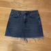 Urban Outfitters Skirts | Bdg/ Urban Outfitters Black Denim Distressed Skirt. | Color: Black/Gray | Size: Xs