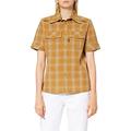 G-STAR RAW Women's Officer Short Sleeve Shirt, Multicoloured (Toasted Phill Check C857-c646), XS
