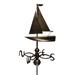 Dalvento, LLC Sailboat Weathervane Aluminum/Metal in Black | 26 H x 11 W x 15 D in | Wayfair 412B