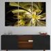 East Urban Home Bright Golden Fractal Flower Design - Multipanel Floral Metal Wall Art Metal in Black | 28 H x 36 W x 1 D in | Wayfair