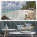 East Urban Home Barbados Island White Seashore - Multipanel Modern Seascape Extra Large Metal Wall Art Metal | 28 H x 1 D in | Wayfair