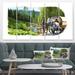 East Urban Home Landscape w/ Horse - Multipanel Large Contemporary Extra Large Metal Wall Arts Metal in Green | 28 H x 1 D in | Wayfair