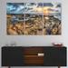 East Urban Home Rocky African Seashore Panorama - Multipanel Oversized Beach Metal Wall Art Metal | 28 H x 36 W x 1 D in | Wayfair