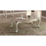 Rosdorf Park Coffee Table Wood/Faux Marble in White | 20 H x 52 W x 30 D in | Wayfair 47B0A0EB0BA745FCB5F3AC5D4C45971C