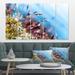 East Urban Home Abstract Moss Flowers In Summer Spring - Multipanel Landscape Metal Wall Art in, 28" H x 60" W x 1" D Metal | 1 D in | Wayfair