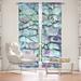 East Urban Home Delaughter Invidia Abstract Room Darkening Thermal Rod Pocket Curtain Panel Synthetic in Blue/Green/Red | 52 H x 20 W in | Wayfair