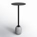 Joss & Main Lillet Drum End Table in Black/Gray/White | 22.5 H x 12 W x 12 D in | Wayfair B70B3704F9BF4B6BACD2A6231CDC4C8C