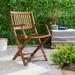 Teak Folding Chair with Arms