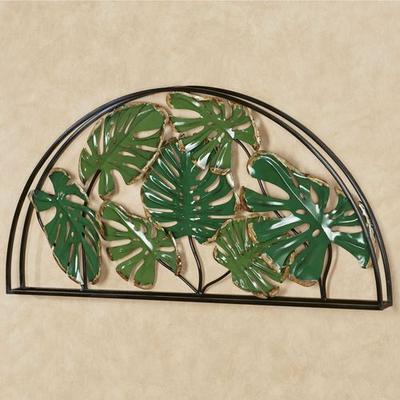 Tropic Monstera Arched Wall Art Green , Green
