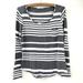 Anthropologie Tops | Anthropologie Olive & Oak Top Size S Long Sleeves Grey White Stripes | Color: Gray/White | Size: S