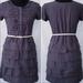 J. Crew Dresses | J. Crew Carly Ruffled Gray Dress Size 6 | Color: Gray | Size: 6