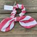 J. Crew Accessories | J.Crew Women Hair Pony Hair Accessories Pony Hair Tail Cotton Stripes One Size | Color: Red/White | Size: Os