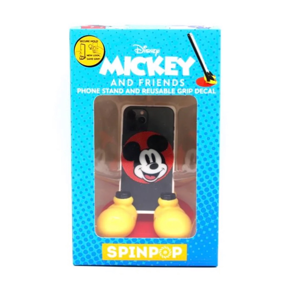 Disney Cell Phones & Accessories | Disney Mickey Phone Stand And Reusable Grip Decal | Color: Red/Yellow | Size: Os